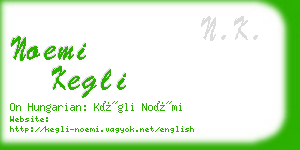 noemi kegli business card